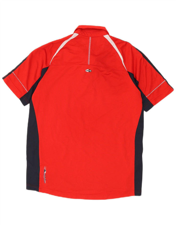 Adidas Polo Clima 365 Homme Rouge Moyen Polyester Colorblock