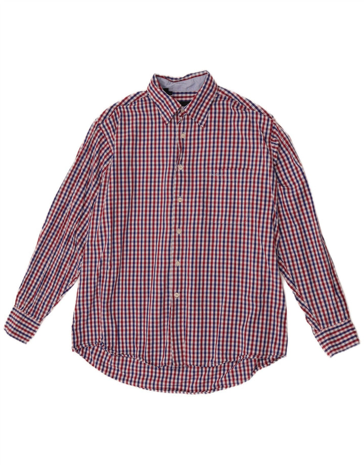 Pierre Cardin Chemise Homme Grand Coton Vichy Rouge