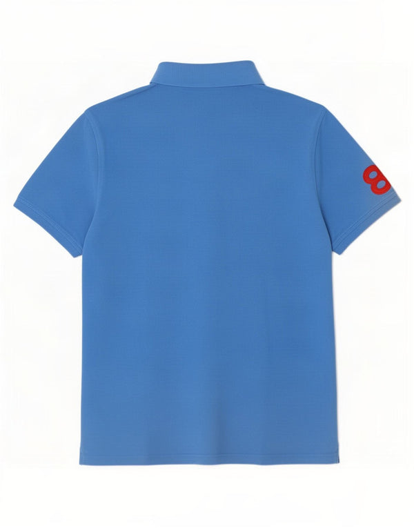 Tommy Hilfiger Polo graphique sur mesure pour homme XL en coton bleu