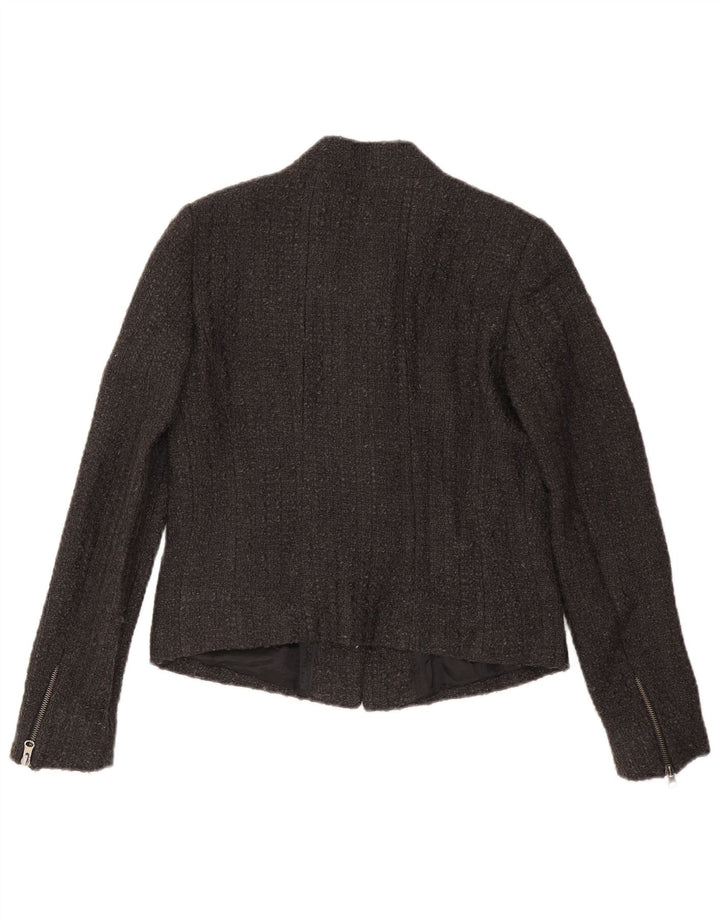 Massimo Dutti Veste Blazer Femme EU 40 Laine Gris Moyen