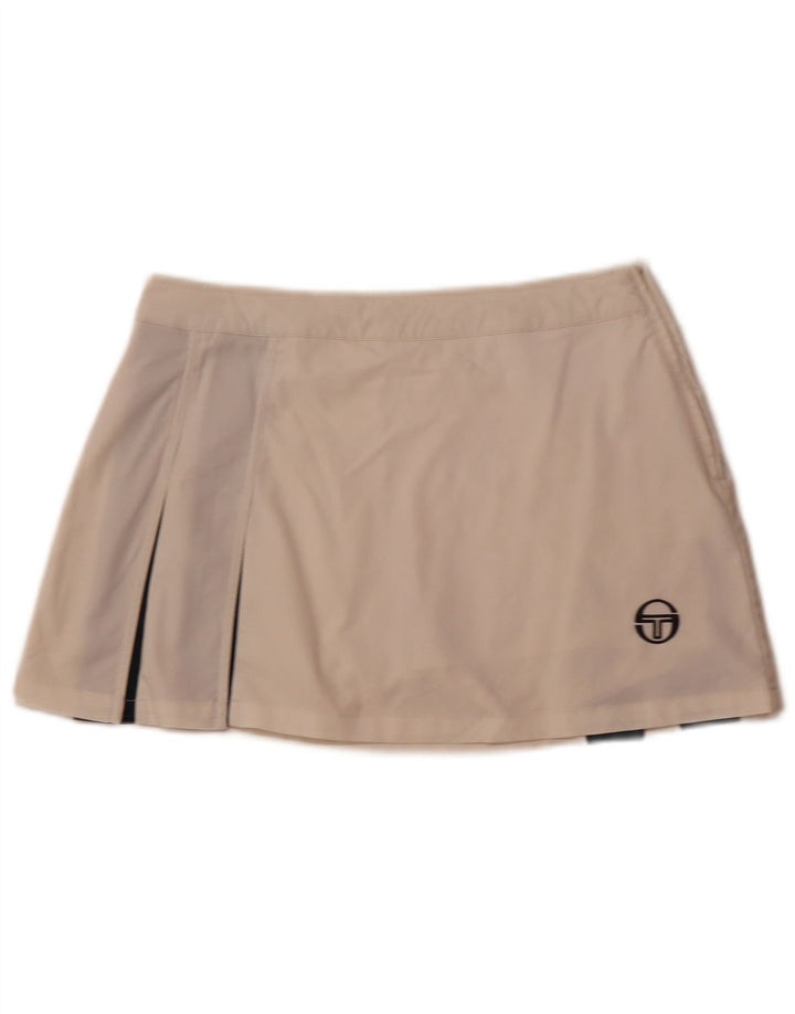 SERGIO TACCHINI Jupe-short Femme IT 44 Polyester Colorblock Blanc Moyen
