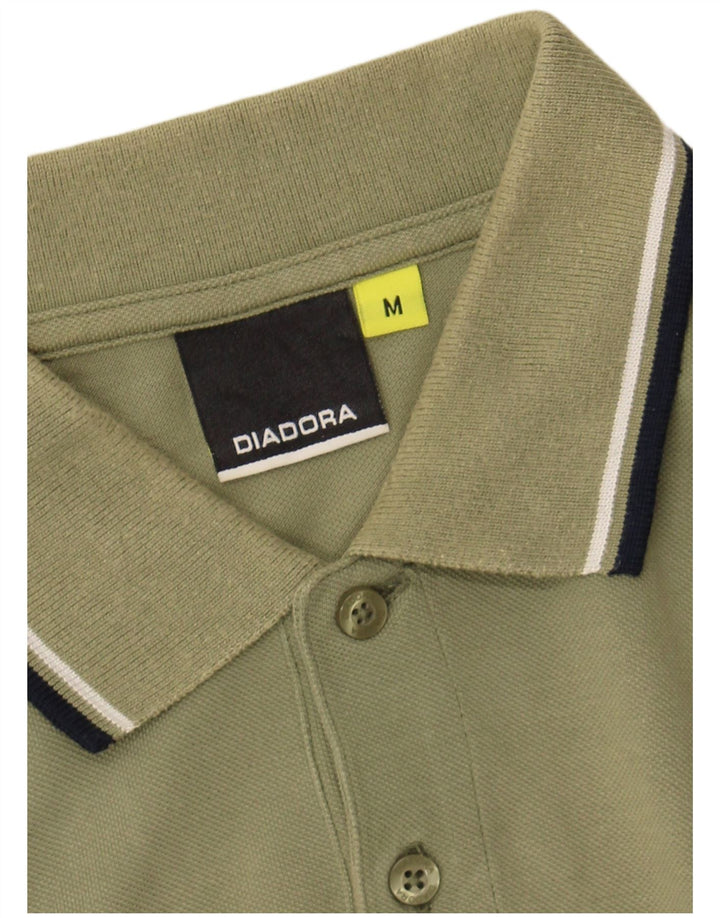 DIADORA Mens Polo Shirt Medium Khaki