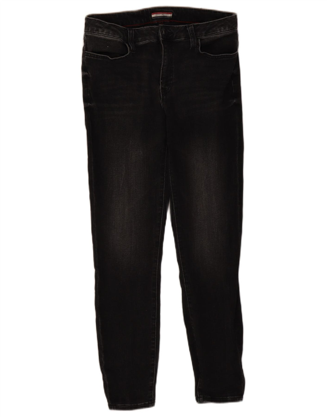 TOMMY HILFIGER Jean skinny taille haute pour femme US 8 Medium W30 L26 Noir