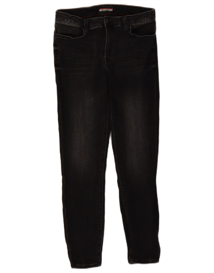 TOMMY HILFIGER Jean skinny taille haute pour femme US 8 Medium W30 L26 Noir