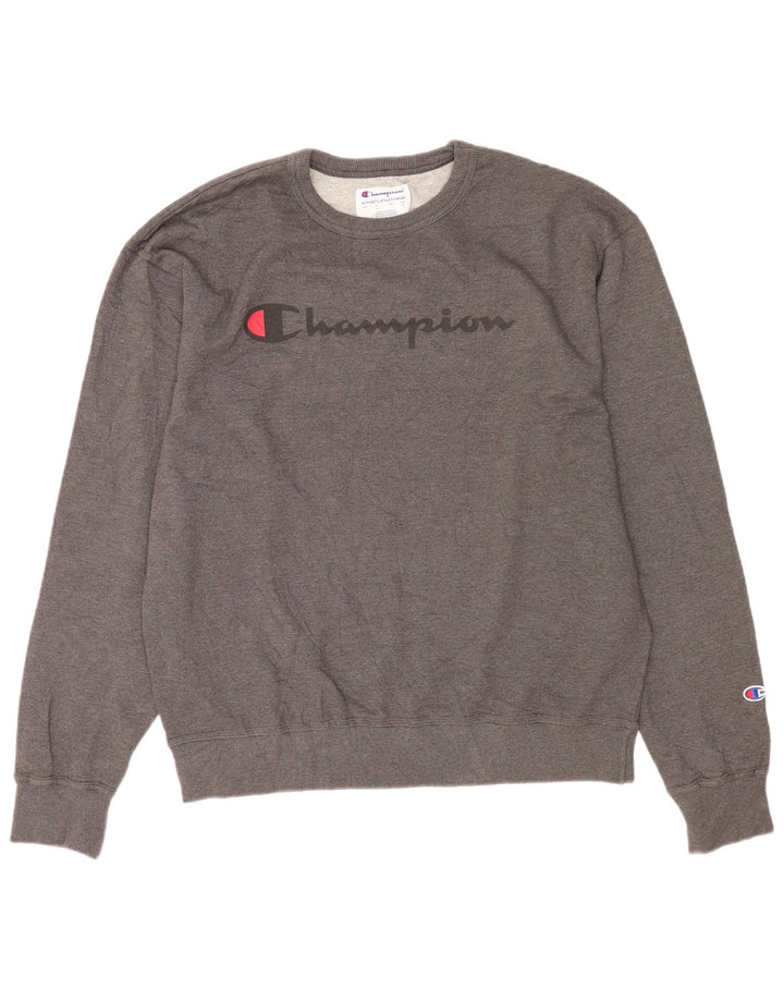 Champion Sweat-shirt graphique pour hommes, grand coton gris