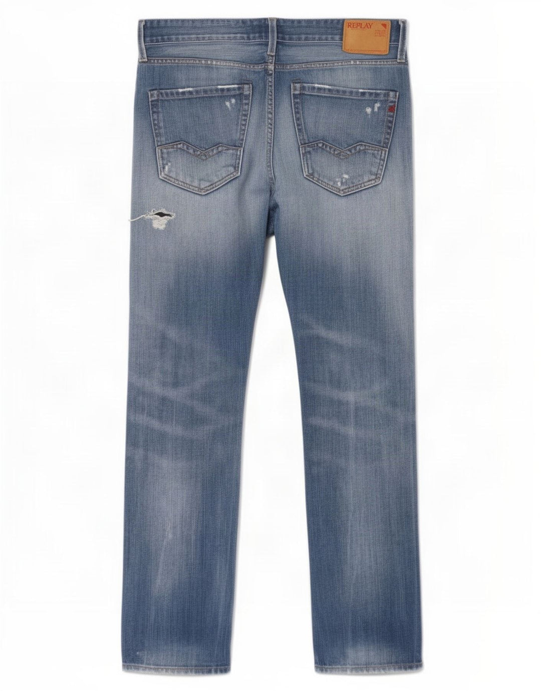 Replay Jean Droit Waitom Homme W31 L32 Bleu Coton