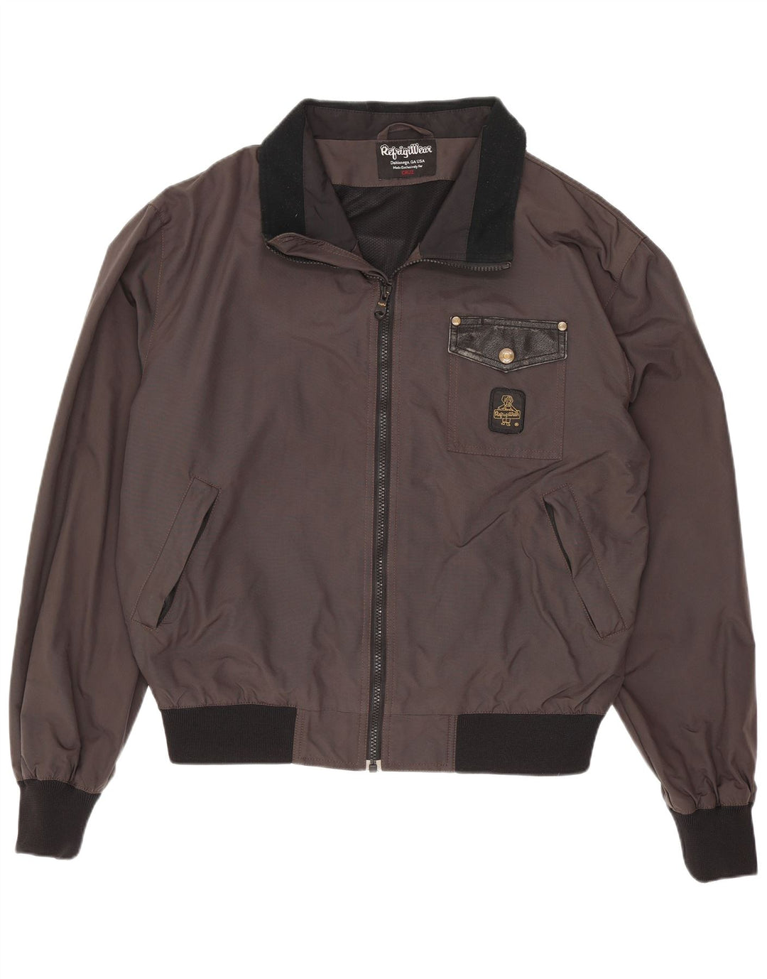 Refrigiwear Veste Bomber Homme UK 40 Large Gris Colorblock Polyamide