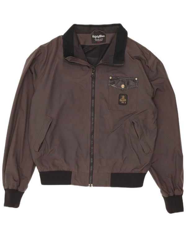 Refrigiwear Veste Bomber Homme UK 40 Large Gris Colorblock Polyamide