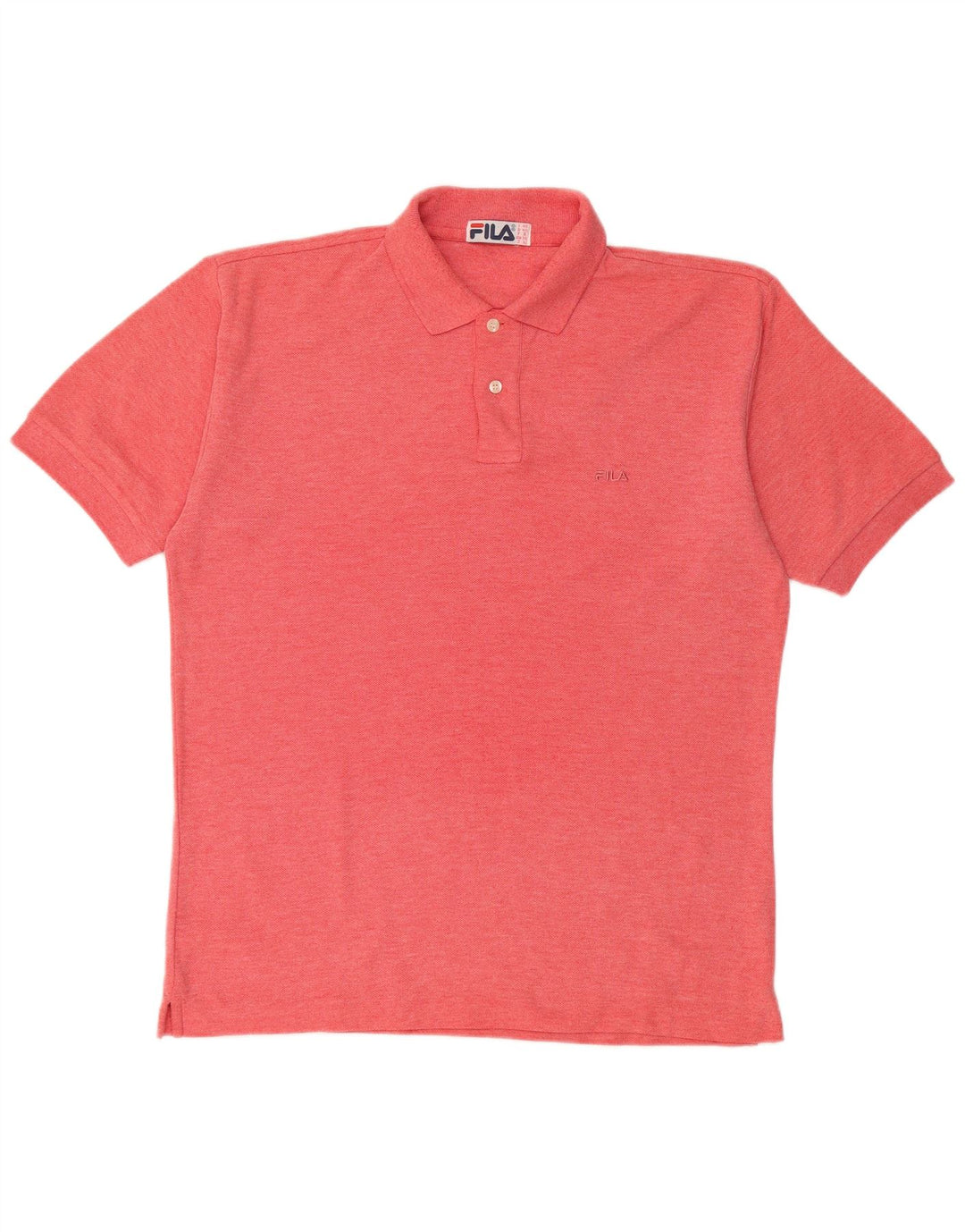 FILA Polo Homme IT 48 Rouge Moyen Coton