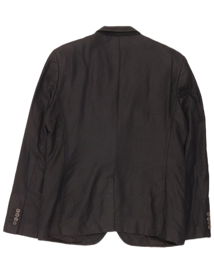 Zara Veste Blazer 2 Boutons Homme EU 54 XL Noir