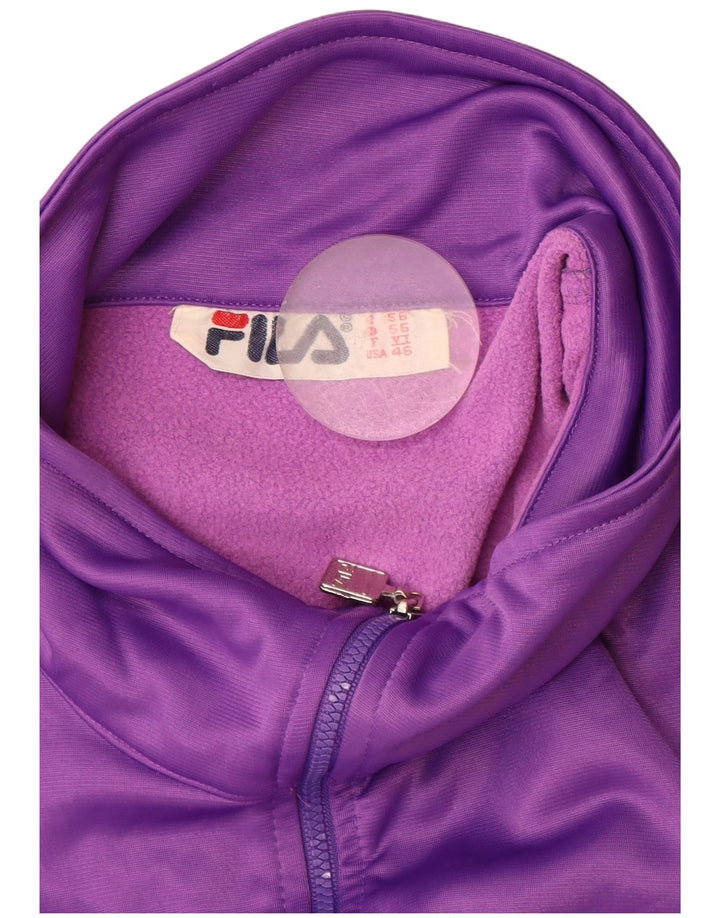 Fila Veste de survêtement graphique pour homme IT 56 2XL Violet Polyester