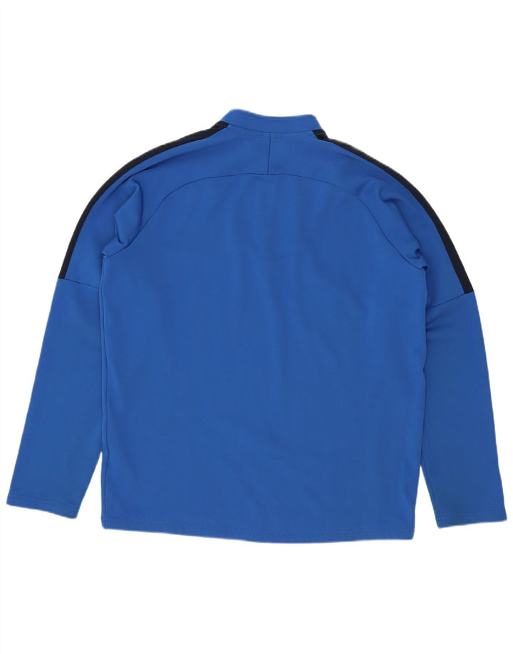Nike Haut de survêtement à col zippé pour garçon 13-14 ans XL Bleu Colorblock