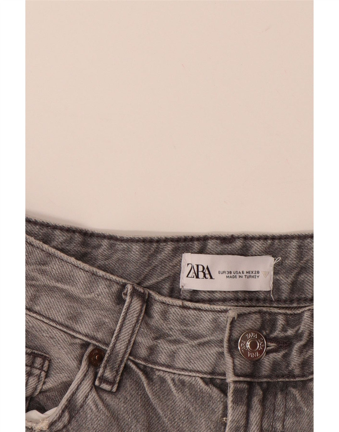 ZARA Womens Loose Jeans EU 38 Small W28 L31 Grey
