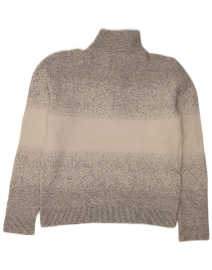 Reiss Pull Col Zippé Homme Petit Gris Moucheté Polyamide