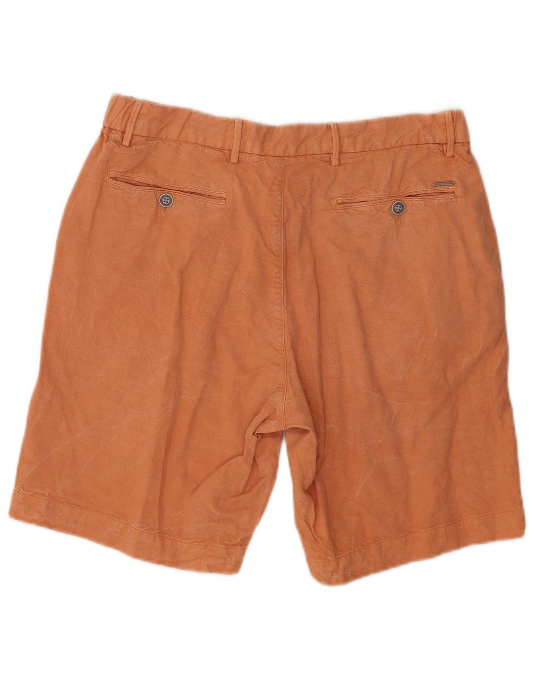 Massimo Dutti Short Chino Homme EU 42 Large W32 Orange Coton