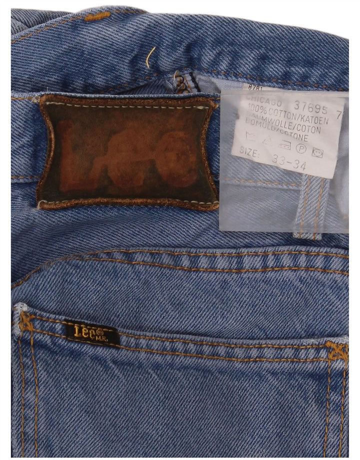 LEE Jean Droit Chicago Homme W33 L34 Bleu Coton