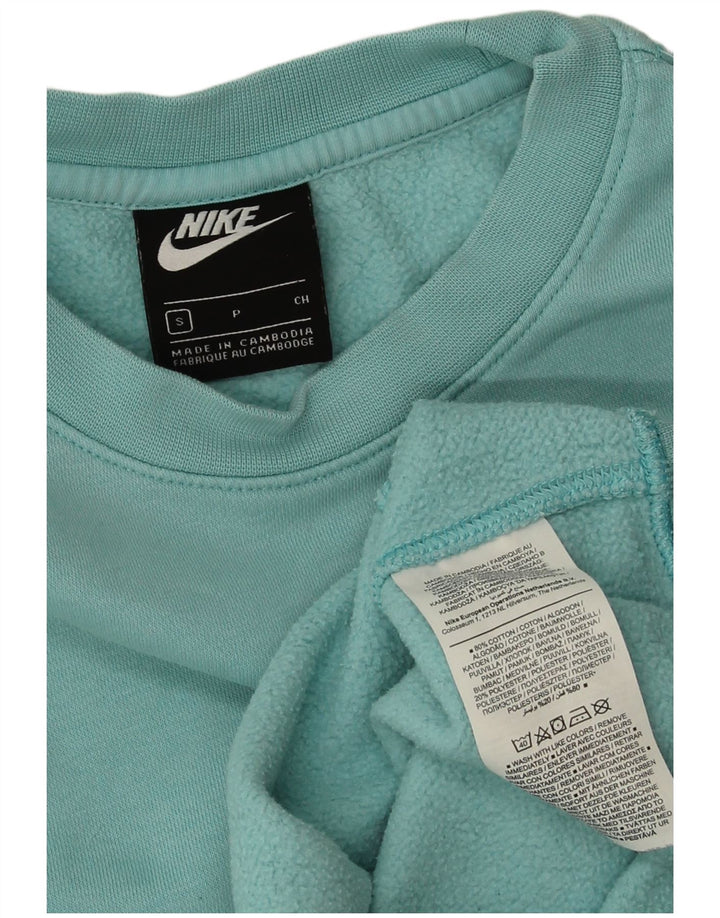 Nike Sweat-shirt pour homme en coton turquoise Taille S