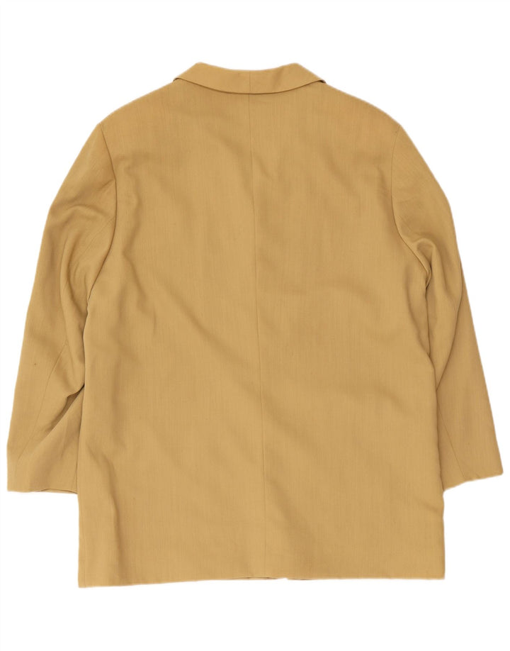 Veste Blazer 3 Boutons Femme EU 40 Laine Beige Moyen