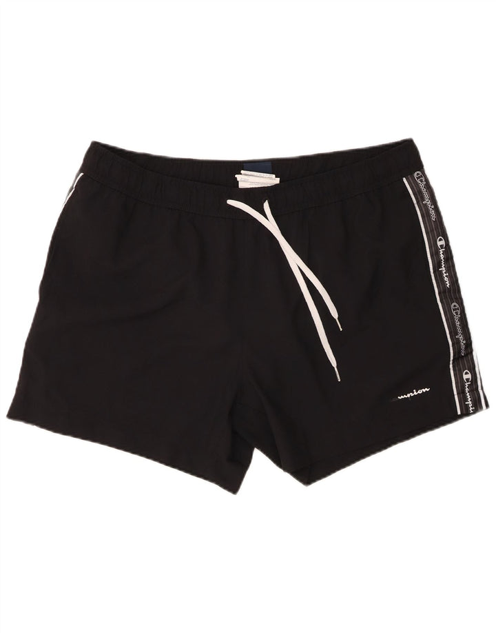 Champion Short de sport graphique pour homme 2XL Noir Polyester