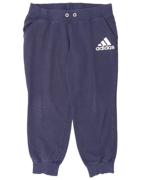 Adidas Pantalon de survêtement graphique pour femme Joggers UK 16/18 Large Bleu marine