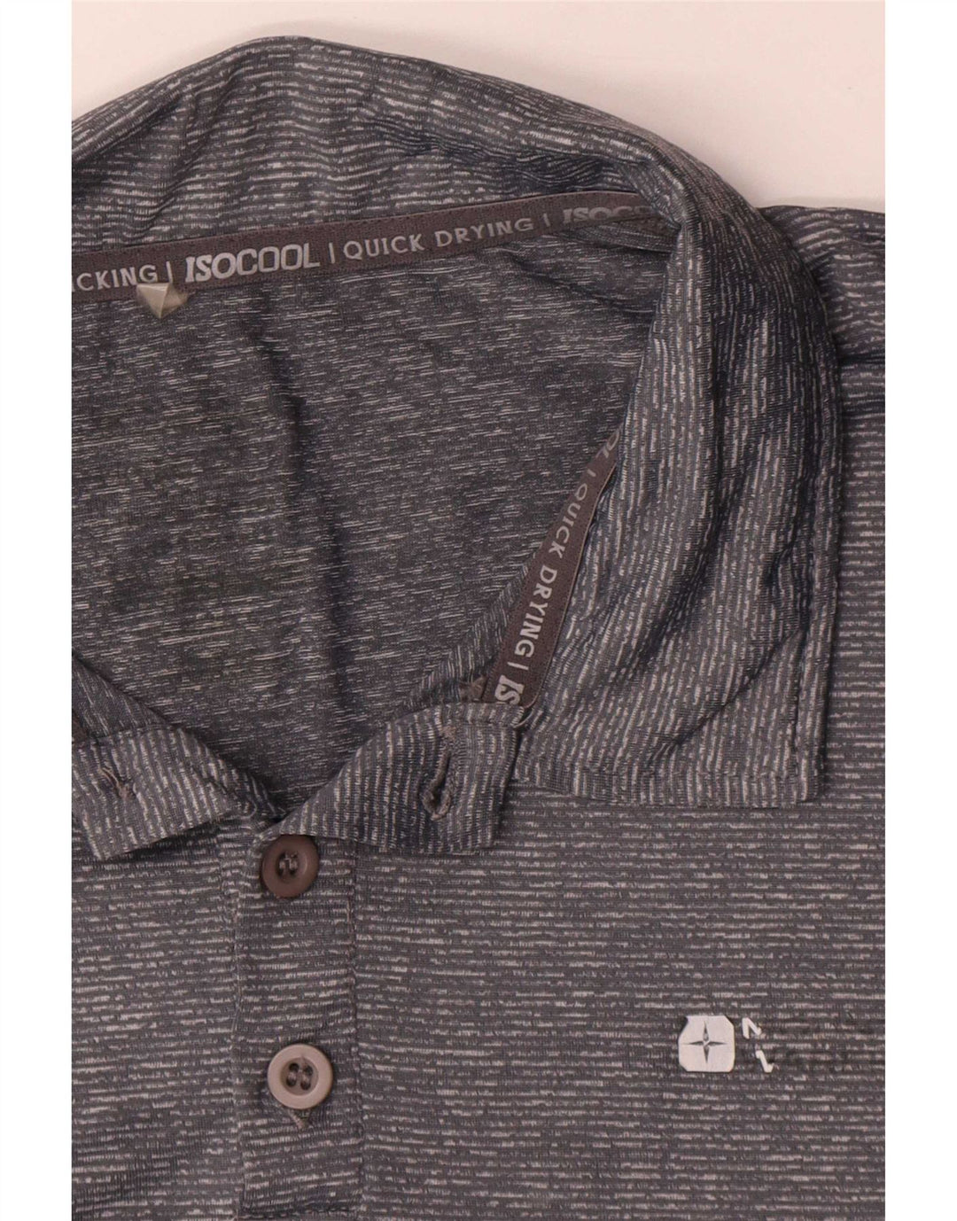 Mountain Warehouse Polo Homme XL Nylon Moucheté Gris