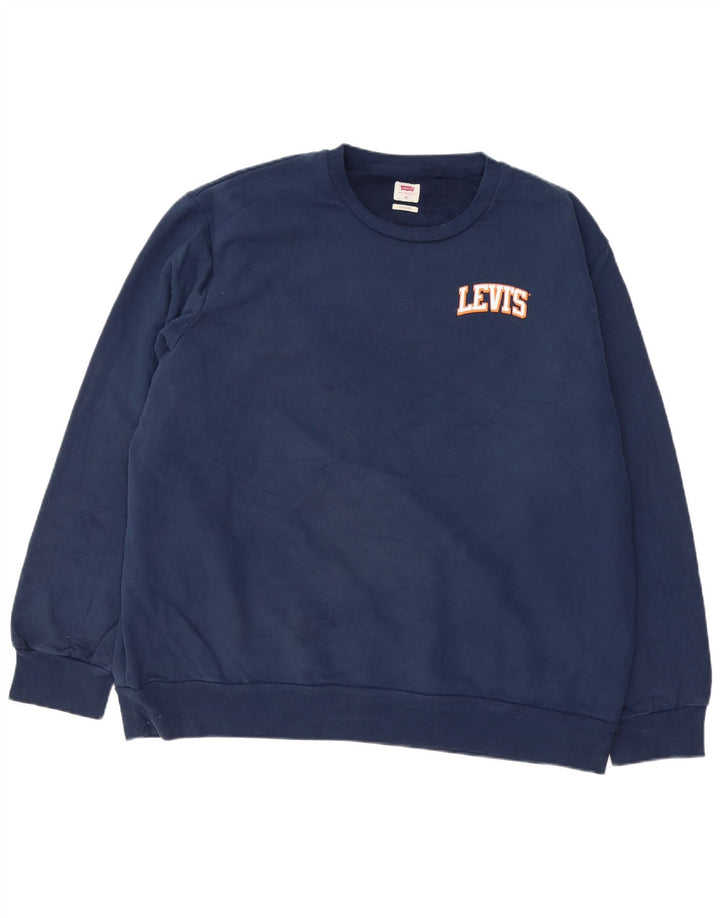 LEVI'S Sweat-shirt coupe standard pour homme XL en coton bleu marine