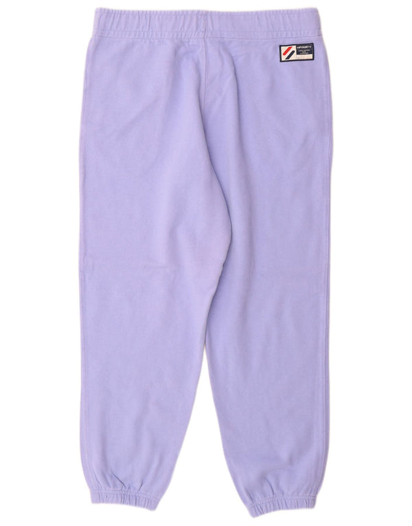 Superdry Pantalon de survêtement pour femme Joggers UK 14 Large Violet Coton