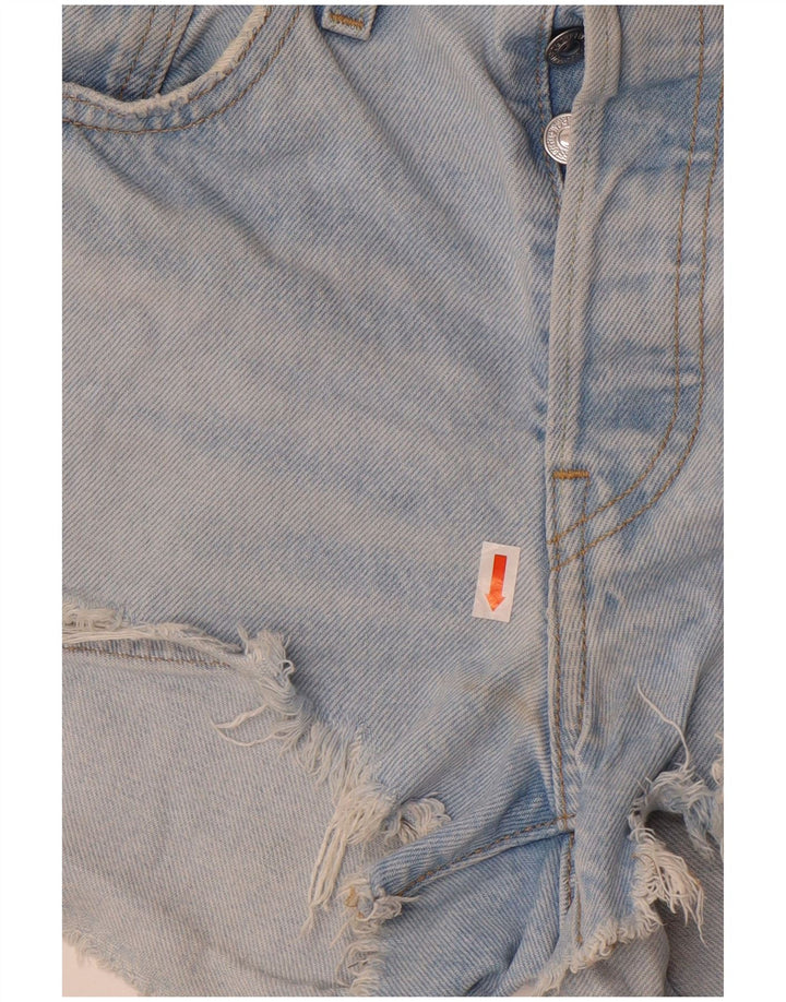 Levi's Short en Jean 501 Femme W27 Petit Bleu Coton