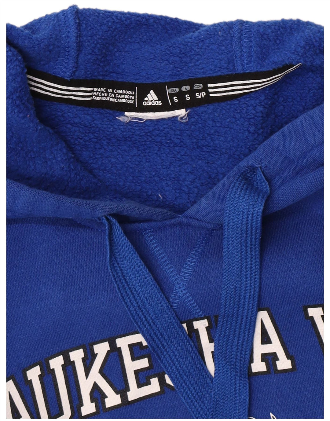 Adidas Pull à capuche graphique Wolverines Graphic pour homme, petit, bleu