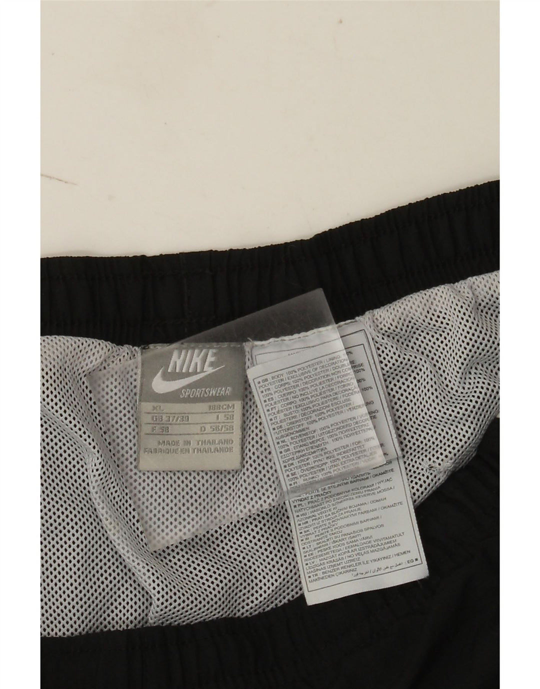 Nike Short de sport pour homme XL Noir Polyester