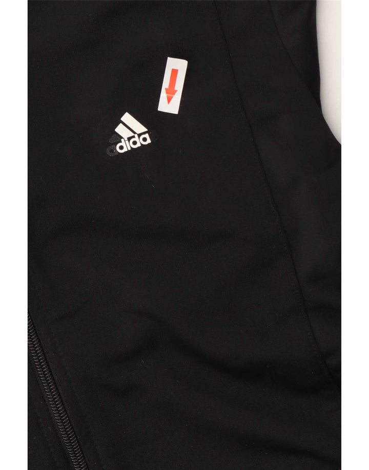 Adidas Veste de survêtement pour femme UK 8/10 Petit Noir Polyester