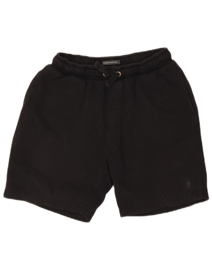 French Connection Short de Sport Homme Noir Moyen Coton