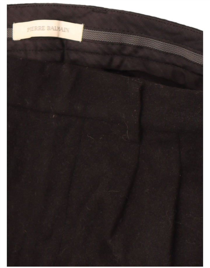 Pierre Balmain Pantalon De Costume Droit Homme W32 L27 Noir Classique