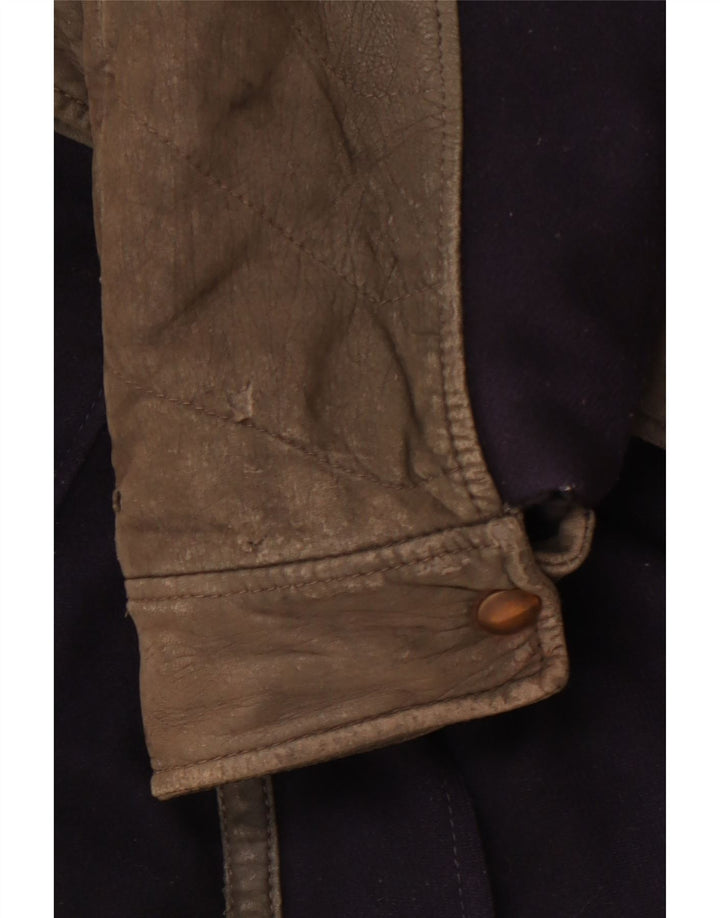 VITTORIO FORTI Blouson Bomber Femme IT 46 Large Bleu Marine Viscose