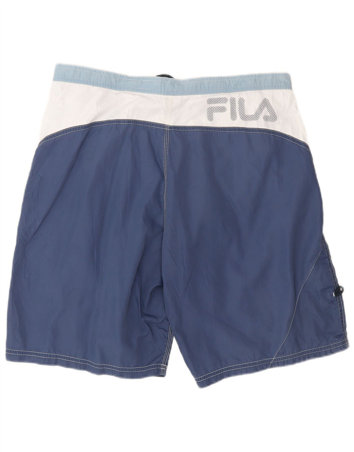 Fila Short de Bain Graphic Homme Bleu Moyen Colourblock