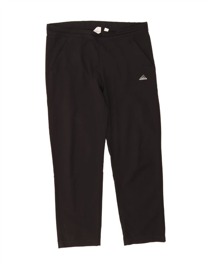 ADIDAS Womens Tracksuit Trousers UK 14 Large Black Polyester Vintage Adidas and Second-Hand Adidas from Messina Hembry 