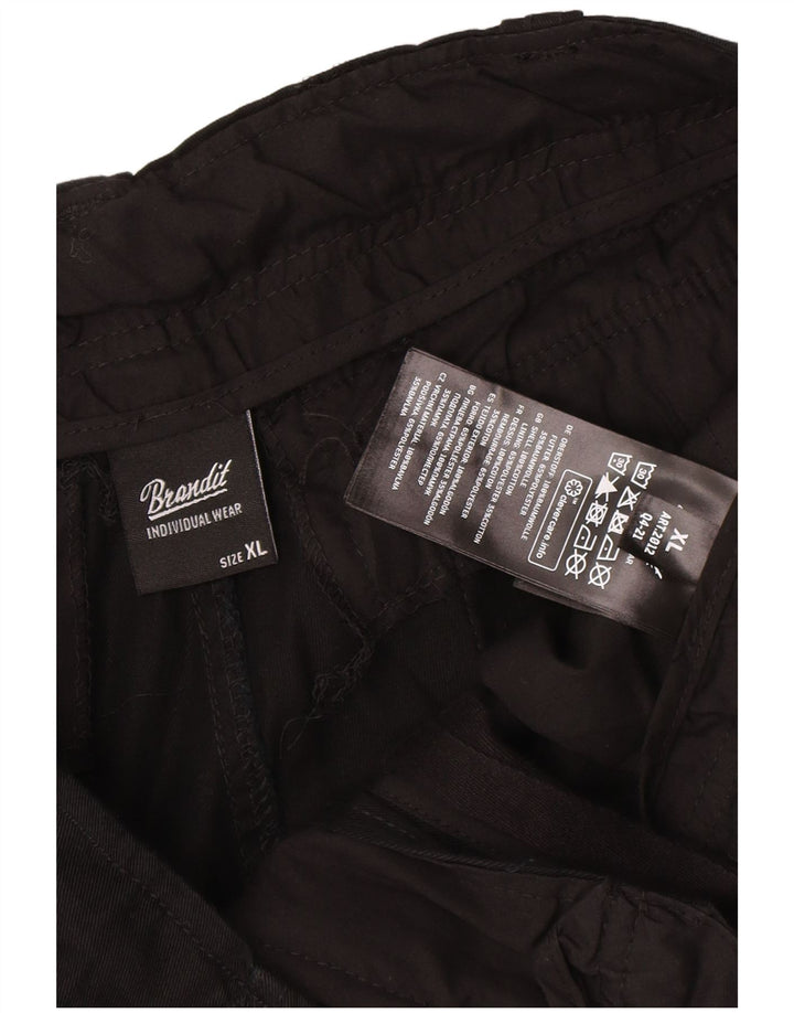 Brandit Short Cargo Homme XL W36 Coton Noir