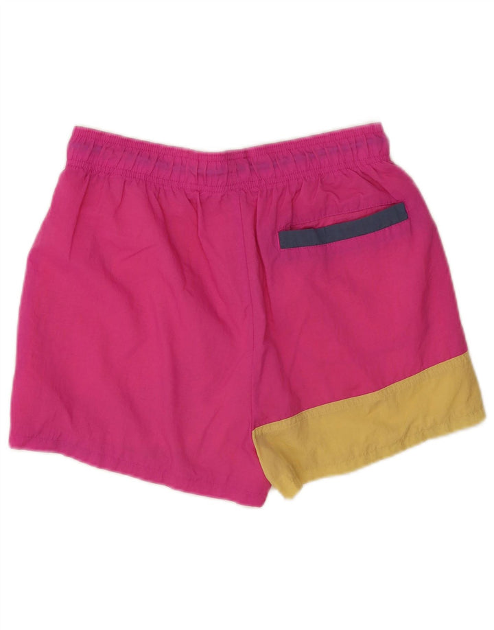 Nike Short de sport en nylon color block rose moyen |