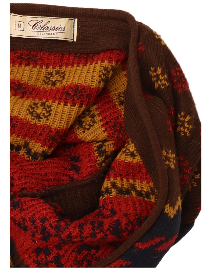 CLASSICS Cardigan Femme Pull UK 14 Moyen Multicolore Noël