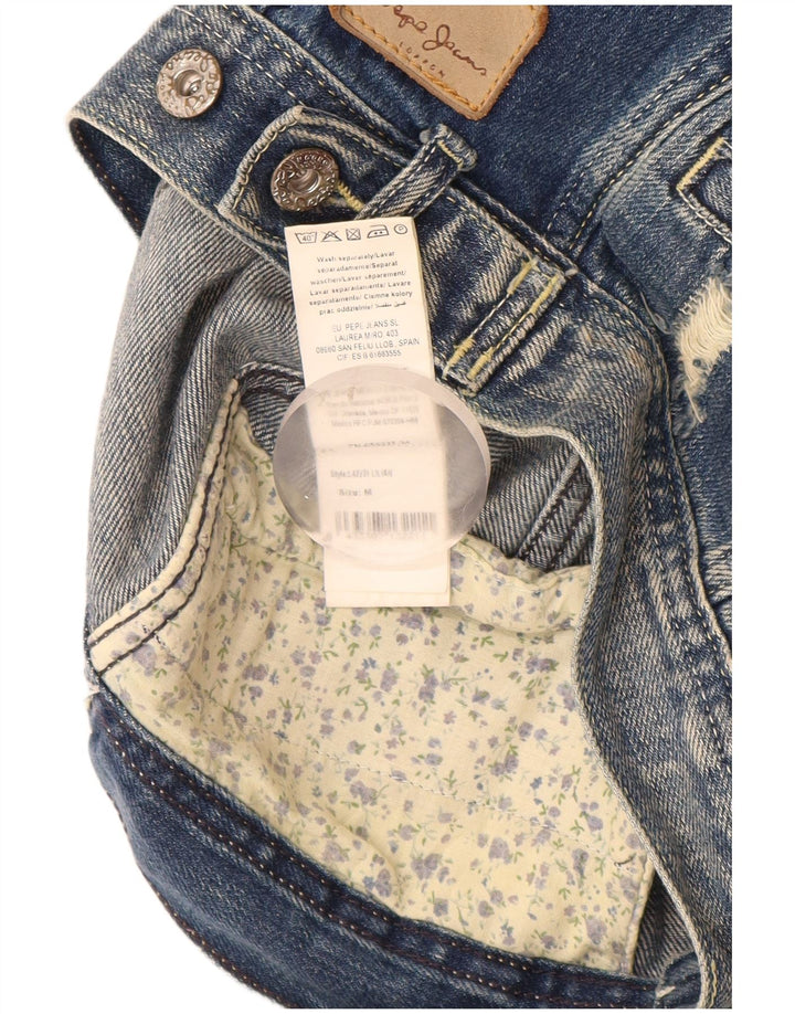 PEPE Jeans Gilet en jean vieilli pour garçon 7-8 ans Bleu moyen en coton