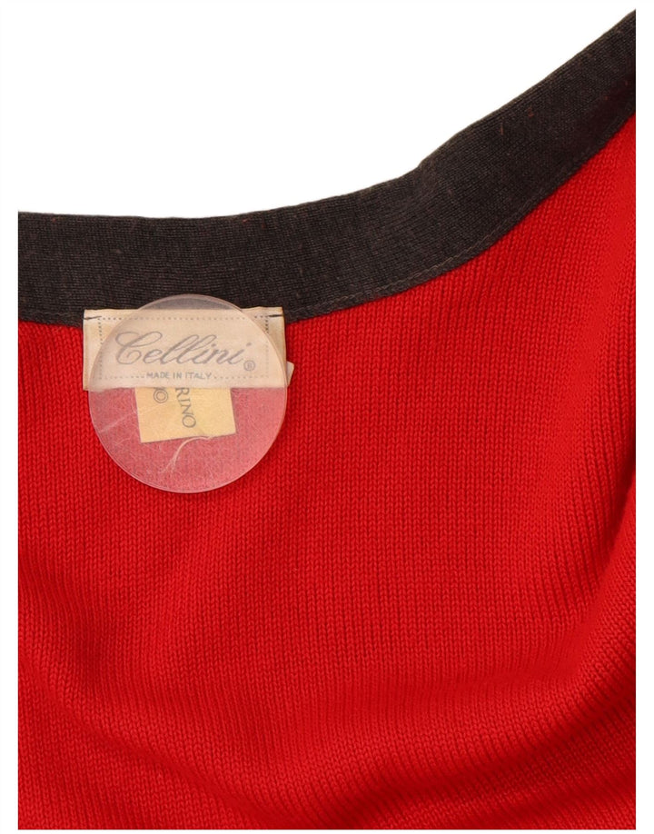 CELLINI Femme Poncho Cardigan Pull Taille Unique Gris Colorblock