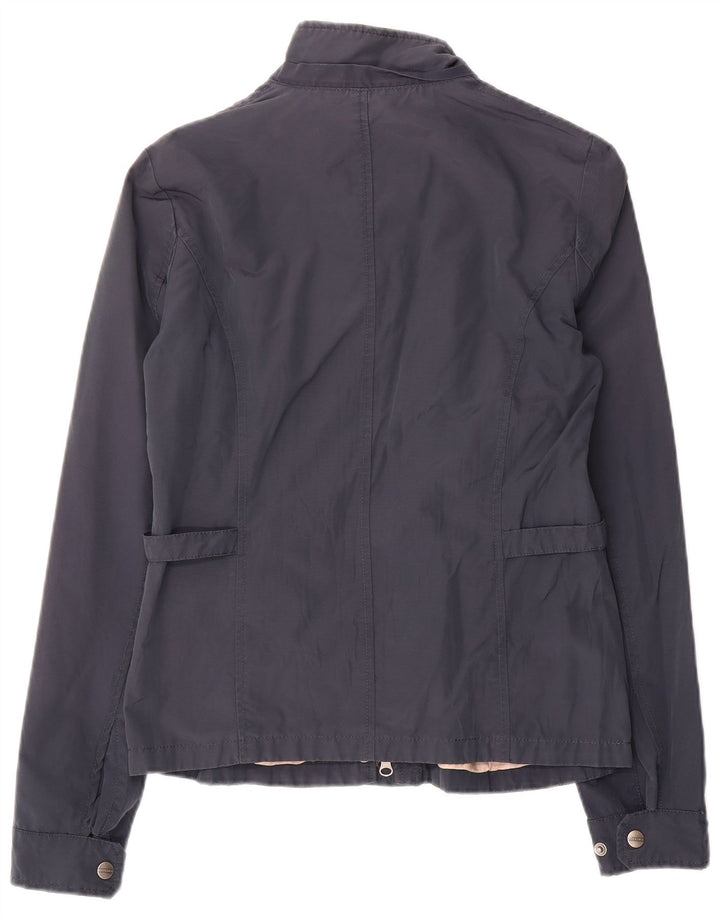 Woolrich Veste Bomber Femme UK 16 Large Bleu Marine Coton