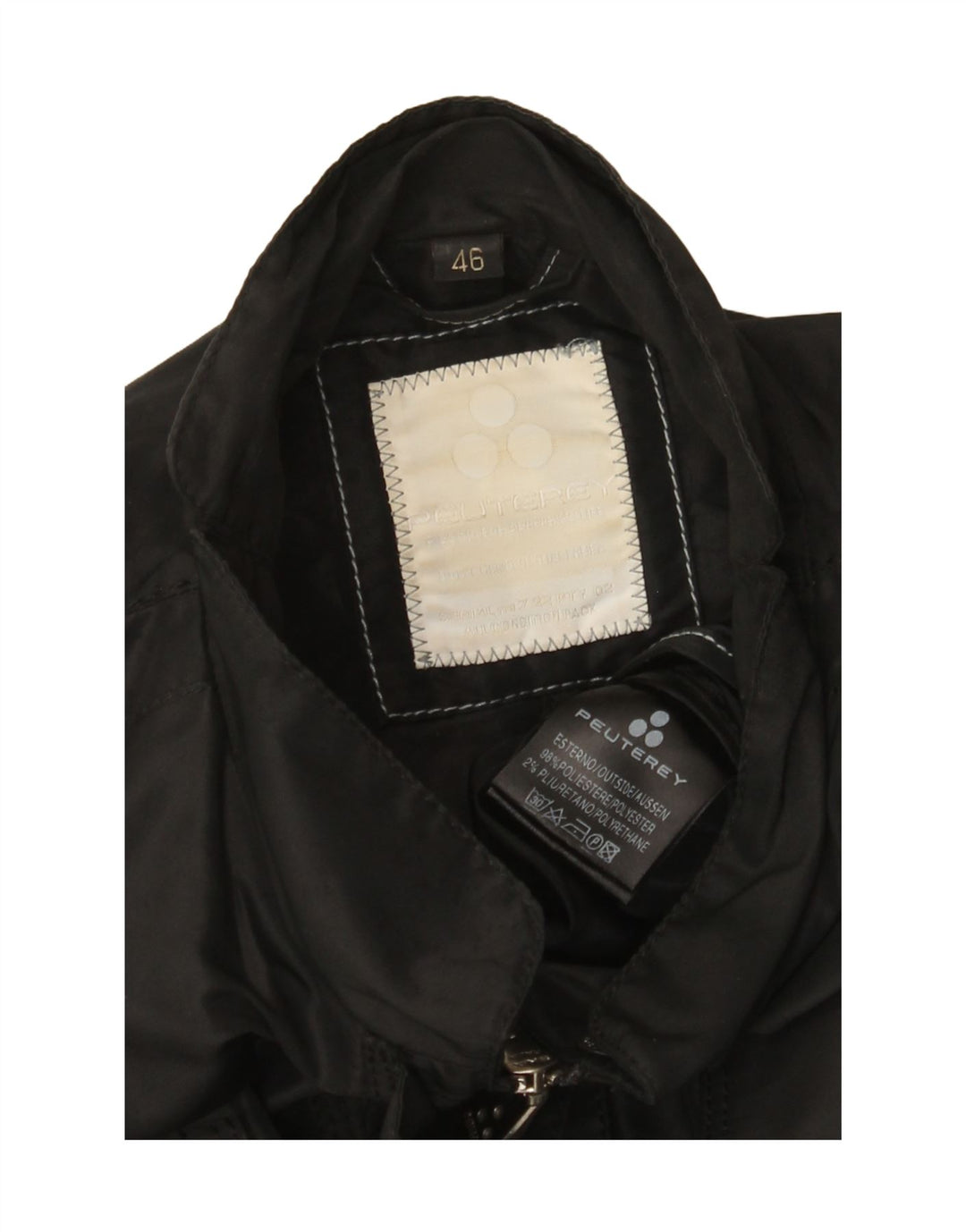 PEUTEREY Veste Utilitaire Femme IT 46 Large Noir Polyester