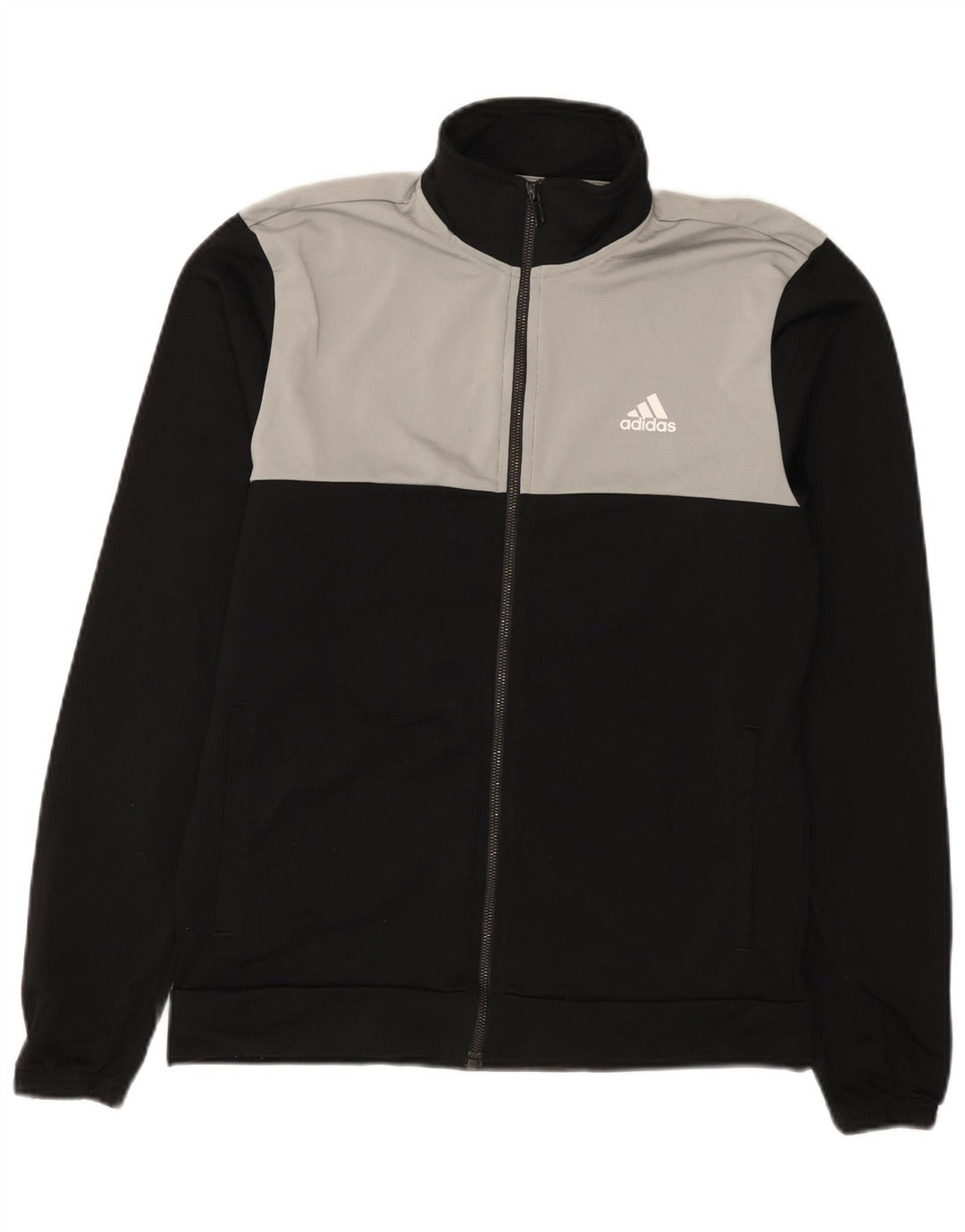 Adidas Veste de survêtement pour homme UK 40/42 Medium Noir Polyester