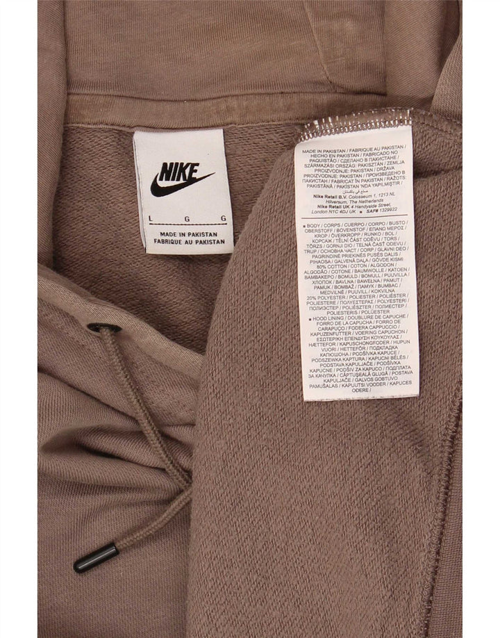 Nike Pull à capuche pour homme en coton marron Taille L
