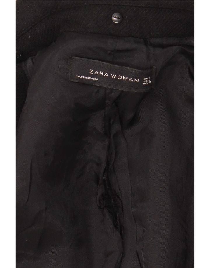 Zara Manteau Femme UK 14 Large Noir