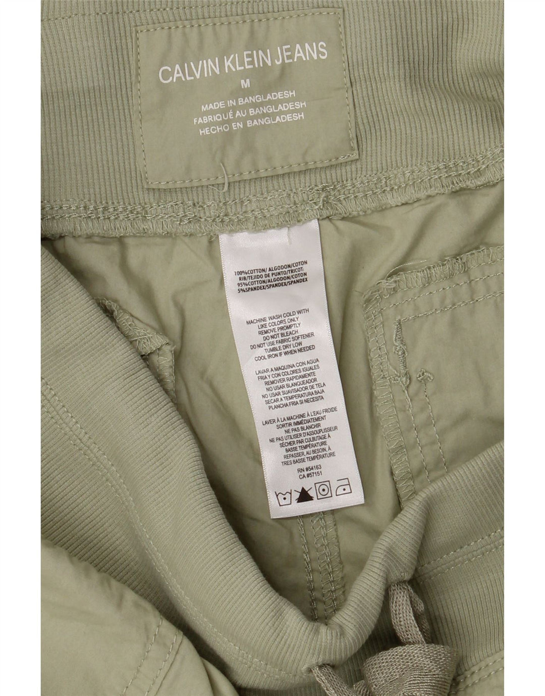 Calvin Klein Short Chino Femme Medium W30 Kaki Coton