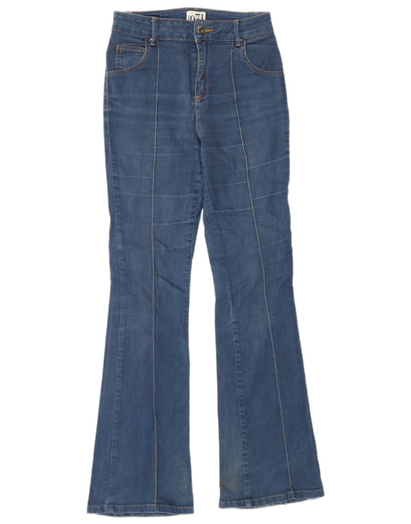 REISS Jean évasé pour femme UK 6 XS W25 L30 Bleu Coton