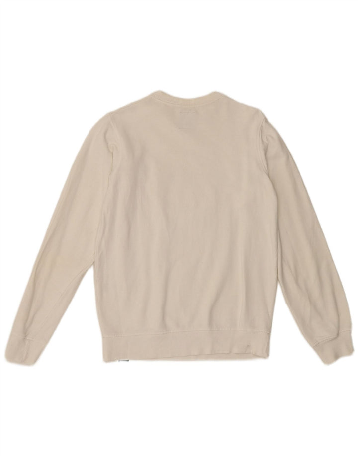 Dickies Homme Graphic Sweatshirt Jumper XS Blanc Coton