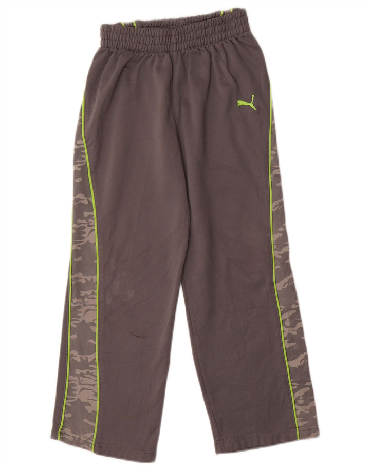 Puma Pantalon de Survêtement Garçon 5-6 Ans Gris Camouflage